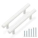 Probrico 15 Pack| White Kitchen Cabinet Pulls 3-3/4 Inch Euro Style T Bar Handles Cupboard Stainless Steel Modern Cabinet Hardware