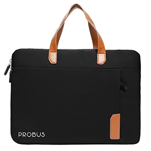 probus polyester travel laptop sleeve case cover bag 13 inch black