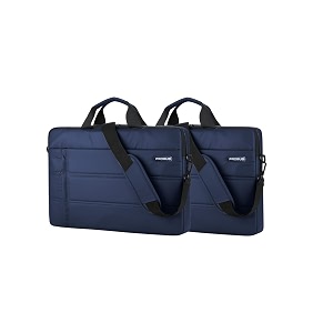 probus traveller business laptop sleeve sling bag with shoulder strap for 133156 inch laptop navy blue-pack of 2 133 inch