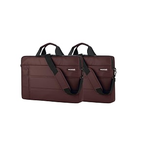 probus traveller business laptop sleeve sling bag with shoulder strap for 133156 inch laptop brown-pack of 2 133 inch