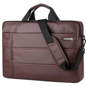 probus traveller business laptop sleeve sling bag with shoulder strap for 133156 inch laptop brown 156 inch