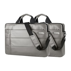 probus traveller business laptop sleeve sling bag with shoulder strap for 133156 inch laptop light grey-pack of 2 156 inch