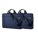 Probus Traveller Business Laptop Sleeve Sling Bag with Shoulder Strap for 13.3/15.6 inch Laptop (Navy Blue-Pack of 2, 15.6 Inch)