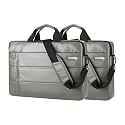 Probus Traveller Business Laptop Sleeve Sling Bag with Shoulder Strap for 13.3/15.6 inch Laptop (Light Grey-Pack of 2, 15.6 Inch)