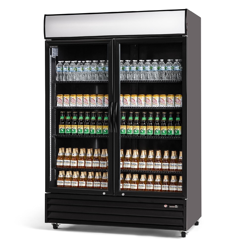 Procool 2-Door Display Refrigerator - 43 Cubic Ft, Energy Efficient ...