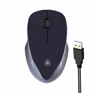 prodot proseries usb wired mouse - ergonomic design precise tracking universal compatibility - ideal for pc mac gaming and office use 195 black