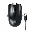 ProDot Wired Mouse - Ergonomic Design, Precise Tracking, Universal Compatibility - Ideal for PC, Mac, Gaming, and Office Use (MU-175, Black)