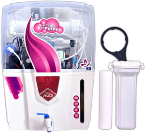 prodrop aqua audi 12 l ro  uv  uf  tds control water purifier multicolor