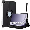 ProElite Cover for Galaxy Tab A11 8.7 inch /A9 8.7" Case Cover, 360 Rotatable Smart Flip Case Cover for Galaxy Tab A9/A11 8.7 inch Tablet with Stylus Pen, Black
