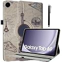 ProElite Cover for Galaxy Tab A11 8.7 inch /A9 8.7" Case Cover, 360 Rotatable Smart Flip Case Cover for Galaxy Tab A9/A11 8.7 inch Tablet with Stylus Pen, Eiffel