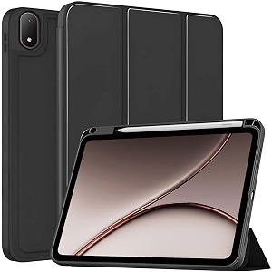 proelite cover for oneplus pad 4pad 3 132 inch case soft flexible flip cover for oneplus pad 43 132 inch with pen holder recoil series - black