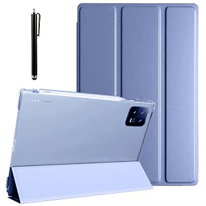 proelite cover for xiaomi mi pad 6 case cover 11 inch flip stand cover with transparent back amp stylus pen auto sleep wake support lavender