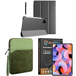 proelite cover for xiaomi mi pad 6 case cover 11 inch flip stand cover with transparent back amp stylu