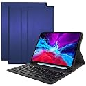 ProElite Detachable Wireless Bluetooth Keyboard flip case Cover for Samsung Galaxy tab S6 Lite 10.4 Inch 2024 SM-P610/P615 with S Pen Holder, Dark Blue
