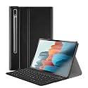 ProElite Detachable Wireless Bluetooth Keyboard flip case Cover for Samsung Galaxy Tab S9 FE/S10 FE 10.9 ich S8/S7 11" SM-X700/X706/T870/T875, Black