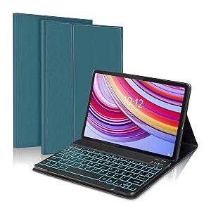 proelite keyboard case for redmi pad pro 121 inch magnetic detachable wireless bluetooth keyboard built-in 7-colors backlit dark green