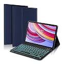 ProElite Keyboard case for Redmi Pad Pro 12.1 inch, Magnetic Detachable Wireless Bluetooth Keyboard Built-in 7-Colors Backlit, Dark Green