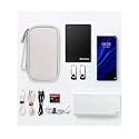 ProElite Nylon 2 Layers Power Bank case Hard Drive Case for 2.5-inch Western Digital, Seagate, Toshiba, Electronic Organizer Case for Gadget Hard Disk, Earphone, Waterproof, Black