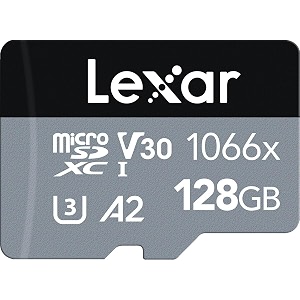 lexar profes 1066x microsdxc u3 uhs-i a2 128g