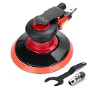 Professional 6" Dual Action Random Orbit Air Sander, Pneumatic Palm Sander, Low Vibration, Heavy Duty