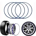 Professional Alloy Wheel Protector - 4PCS Universal Anti-Scratch Tire Strips, 17-22 Inch Rim Edge Decor &amp; Adhesive Guard for Light Vehicles - Durable Rim Protection