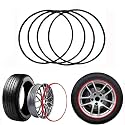 Professional Alloy Wheel Protector - 4PCS Universal Anti-Scratch Tire Strip, 17-22 Inch Rim Edge Decor Guard, Adhesive Rim Protection for Light Vehicles