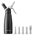 Professional Aluminum Whipped Cream Dispenser - 500mL (Black)