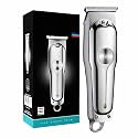 Professional Beard Trimmer For Men, 2X Fast Charging, USB Type C, 120 Min Runtime, Hair Trimmer, Shaving Machine, Cordless Beard, 3 length Settings, 1 Year Warranty (Silver)