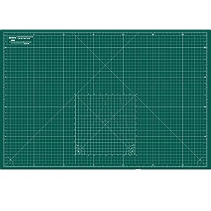 professional cutting mat a3 self-healing 5 layers double sided durable non-slip pvc - imperial - inchs  metric - cmmm  17 inch x 11 inch  44cm x 29 cm  greengreen