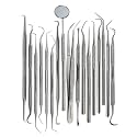 Professional Dental Tartar Scraper Tool Oral Picks to Remove Calculus from Teeth, Plaque Remover, Tooth Scraper for Oral Hygiene Care Made of Stainless Steel (17 Pcs Set)