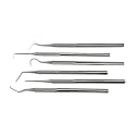 Professional Dental Tartar Scraper Tool Oral Picks to Remove Calculus from Teeth, Plaque Remover, Tooth Scraper for Oral Hygiene Care Made of Stainless Steel (6 Pcs Set)