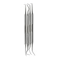 Professional Dental Tartar Scraper Tool Oral Picks to Remove Calculus from Teeth, Plaque Remover, Tooth Scraper for Oral Hygiene Care Made of Stainless Steel (4 Pcs Set)