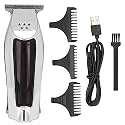 Professional Electric Hair Clipper for Men, USB Rechargeable Hair Trimmer with 1000mAh Battery, Self - Sharpening Steel Blades, 240 Mins Runtime, Ergonomic Design for Home and Salo