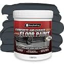 Professional Floor Paint Kit (1 Gallon,3.79kg) - Dark gray Acrylic Concrete Coating for Garages &amp; Basements | Single Component Formula | Scratch Resistant &amp; Low VOC | Ready-to-Use