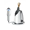 Professional Garment Steamer, 2-in-1 Vertical &amp; Handheld for Wrinkles, 6 Steam Modes, 30-Second Heat Up, 800mL Tank, Auto Shut-Off, Portable &amp; Standing Design, White