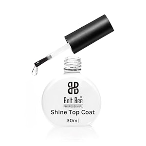 professional gel nail polish shiny top coat no-wipe high gloss long-lasting uvled cured 30ml