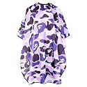Professional Hair Cutting Cape Waterproof Barber Cape for Men Polyester Hair Styling Cape with Elastic Neckline