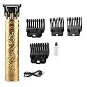 Mini Electric Razor Shaver (FES) Hair Trimmer with Dual-Edge Blades, USB Rechargeable Waterproof Mini Beard Trimmer for Men and Women, Multipurpose Hair Shaver for Face in Black & Green