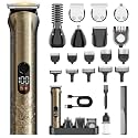 Professional Men's Hair Trimmer 17-in-1 Set with Beard Trimmer Men and LCD Display and Zero Gapped Precision Trimmer Rechargeable via USB-C for Precise Styling and Daily Care