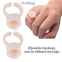 Professional Silicone Ink Cups for Tattoo Artists – Finger Ring Cups for Microblading & Nail Art (100pcs)