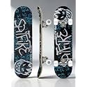 Professional Skateboard Complete Cruiser Board with Anti-Skid Deck, Penny Skate Board for Kids & Adults, Smooth PU Wheels, Beginner & Freestyle Outdoor Skateboarding (Spitfire)