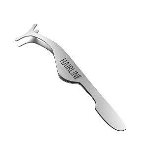 professional stainless steel slant tip tweezerthreading tool for upper lip eyelashes face and body hair removal for men and women