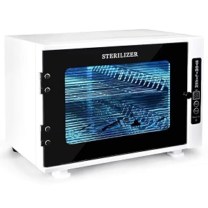 professional uv sterilizer cabinet for salon spa amp barber use  uv light disinfection box for tools towels combs scissors  large capacity  stainless steel inner chamber