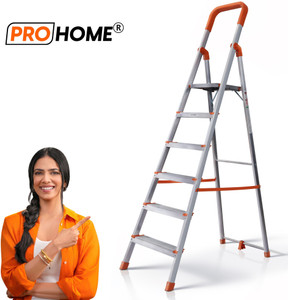 prohome 6 step ladder for home use kitchen boss metal frame with aluminium steps aluminium ladder
