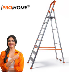 prohome 8 step folding ladder for household use kitchen boss metal frame anti skid step aluminium ladder