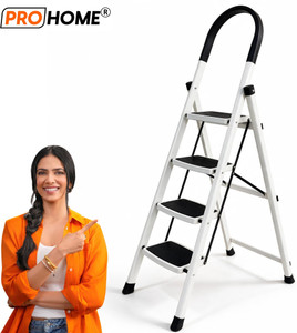 ProHome Vetro 4 Step Foldable Steel Ladder