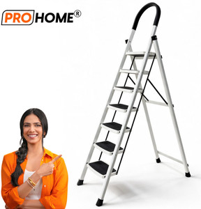 ProHome Vetro 7 Step Foldable Steel Ladder