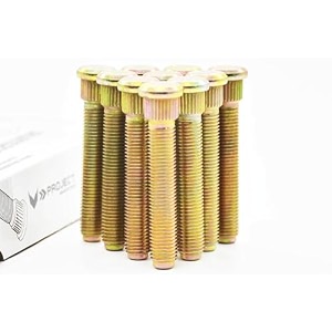 project innovation 71mm total length long extended wheel lug studs wheel lug bolts compatible with lex rc-f m12x15x71 year 2015-2021 1 set 10pcs gold