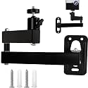 Projector Stand Wall Mount, 360 Degree Adjustable Projector Wall Mount, Adjustable Ceiling and Wall Mount Bracket with 35cm Arms for Home Theater, Secure and Stable Installation