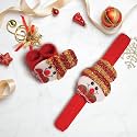 ProKart Premium Christmas Multicolour Slap Bracelets Snowman for Christmas Funny Party | New Year Party | Props Favors Children or Adult and Girls (Multi Snap Bracelets)
